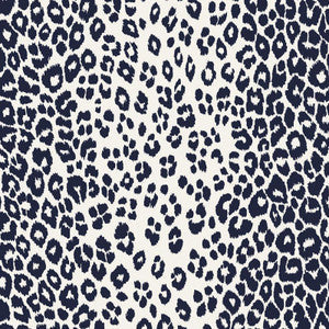 Iconic Leopard Ink 5007010 by Schumacher Wallpaper