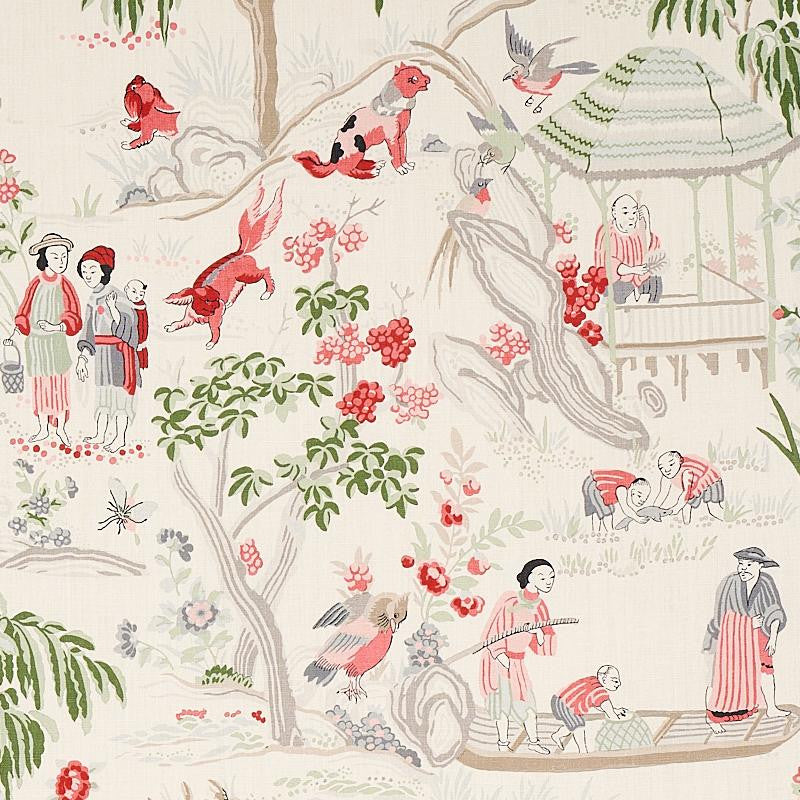 Yangtze River Ivory 176774 by Schumacher Fabric Schumacher Classics 27.0" - Fabric Carolina -