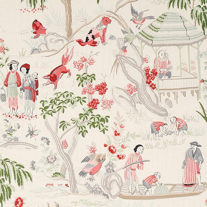 Yangtze River Ivory 176774 by Schumacher Designer Fabric Schumacher Classics 27.0" - Swanky Fabrics -