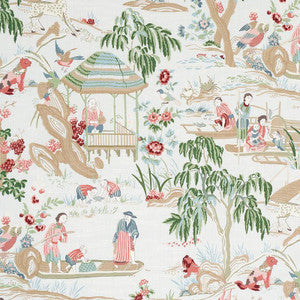 Yangtze River Aqua 176773 by Schumacher Fabric
