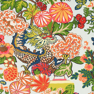 Chiang Mai Indoor/Outdoor Aquamarine 177310 by Schumacher Fabric