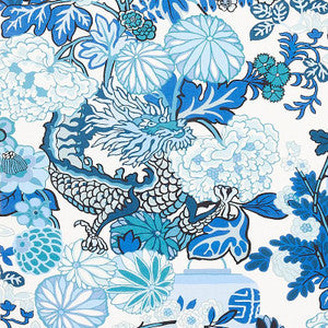 Chiang Mai Indoor/Outdoor China Blue 177311 by Schumacher Fabric