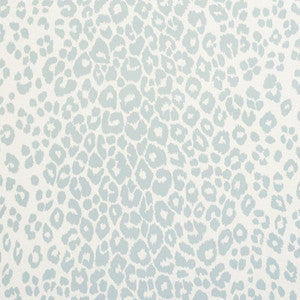 Iconic Leopard Indoor/Outdoor Sky 177320 by Schumacher Fabric