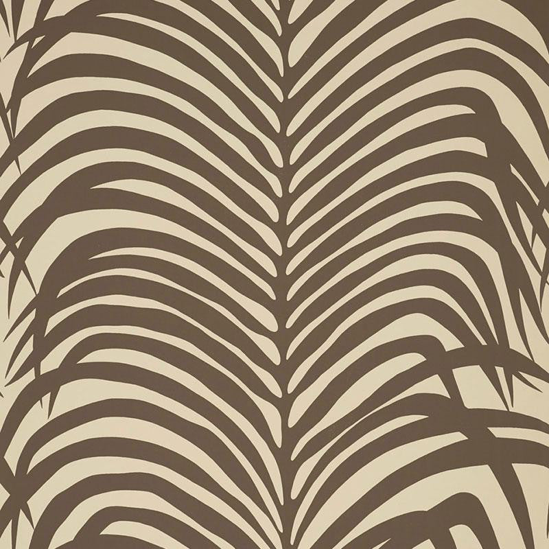 Zebra Palm Java 5006933 by Schumacher Wallpaper Print Happy 27.0" - Fabric Carolina -