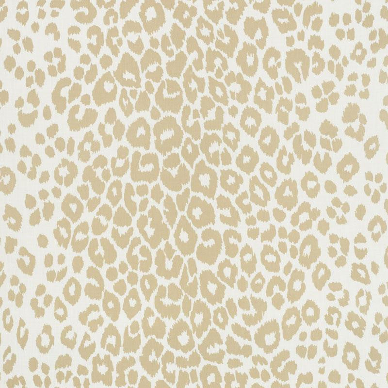 Iconic Leopard Indoor/Outdoor Linen 177321 by Schumacher Fabric Indoor/Outdoor: Prints & Wovens 27.25" - Fabric Carolina -