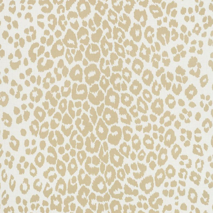 Iconic Leopard Indoor/Outdoor Linen 177321 by Schumacher Fabric Indoor/Outdoor: Prints & Wovens 27.25" - Fabric Carolina -