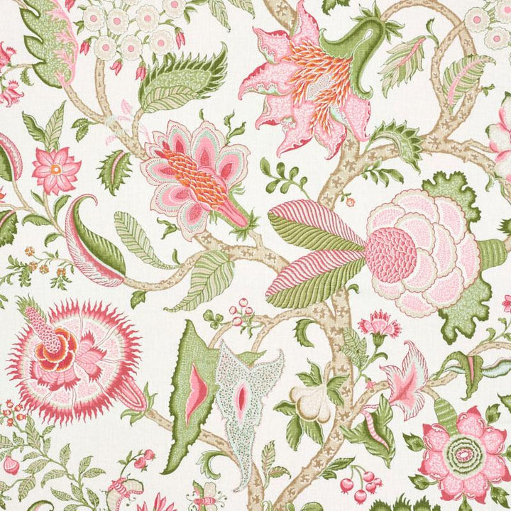 Arborvitae Pink & Leaf 177371 by Schumacher Fabric Schumacher Classics 54.0" - Fabric Carolina -
