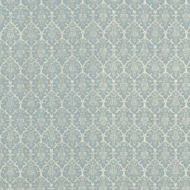 Burley Blue BURL001 by Schumacher Designer Fabric Veere Grenney I 2.5" - Swanky Fabrics -