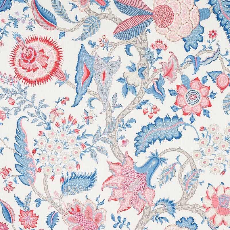 Arborvitae Rose & Delft 177370 by Schumacher Designer Fabric Schumacher Classics 54.0" - Swanky Fabrics -