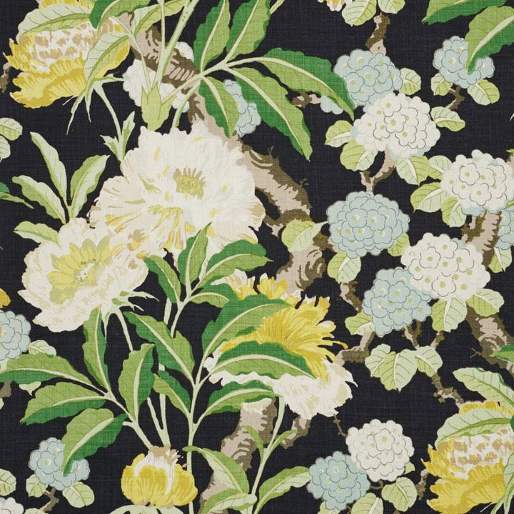Enchanted Garden Black 177391 by Schumacher Fabric Schumacher Classics 26.5" - Fabric Carolina -
