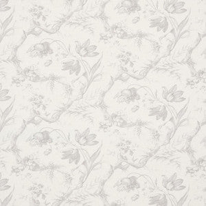 Toile De Fleurs Grisaille 177401 by Schumacher Fabric