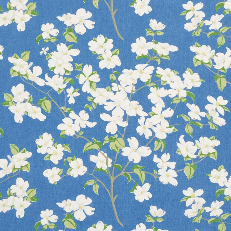 Blooming Branch Blue 177411 by Schumacher Fabric Schumacher Classics 54.0" - Fabric Carolina -