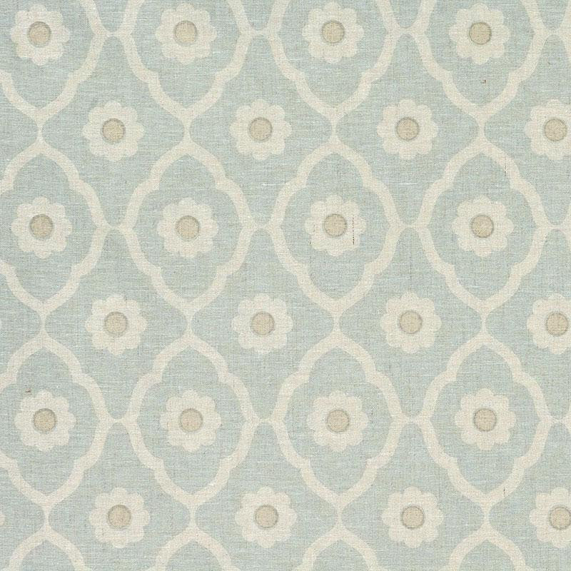 Soundess Blue SOUN001 by Schumacher Fabric Veere Grenney 5.75" - Fabric Carolina -
