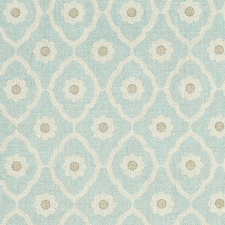 Soundess Aqua SOUN003 by Schumacher Fabric Veere Grenney 5.75" - Fabric Carolina -