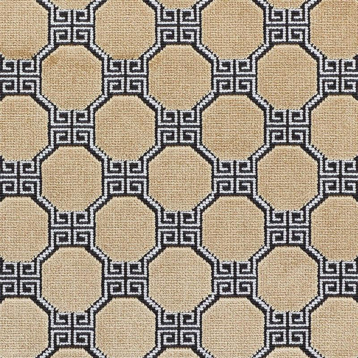 Octavia Velvet Gold 72791 by Schumacher Fabric Orient Express 2.5" - Fabric Carolina -