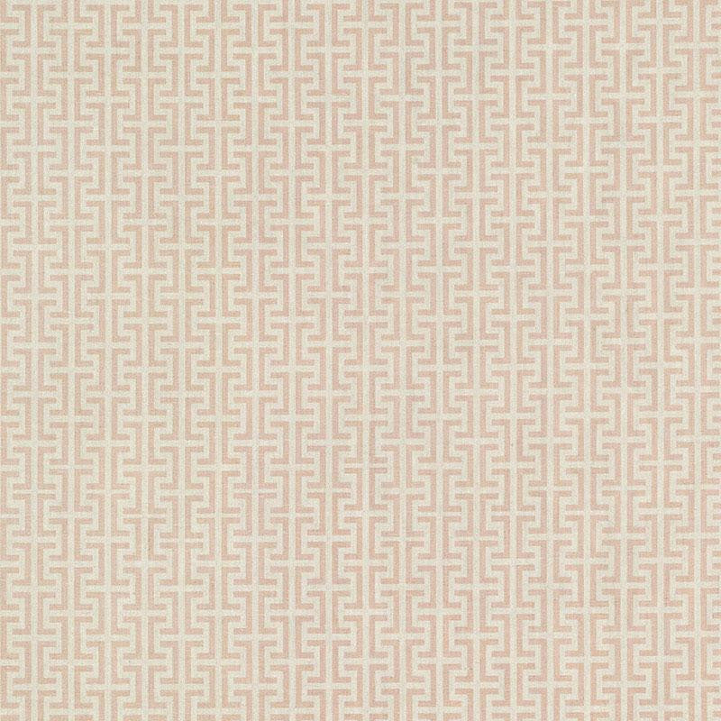 Temple Pink TEMP004 by Schumacher Designer Fabric Veere Grenney 2.38" - Swanky Fabrics -