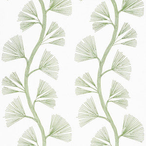 Ginkgo Embroidery Leaf 73080 by Schumacher Fabric