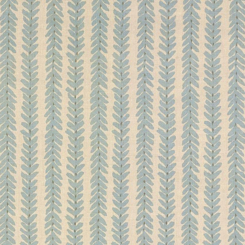 Woodperry Blue WOOD001 by Schumacher Designer Fabric Veere Grenney 4.38" - Swanky Fabrics -