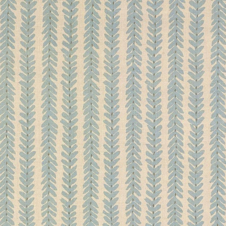 Woodperry Blue WOOD001 by Schumacher Designer Fabric Veere Grenney 4.38" - Swanky Fabrics -