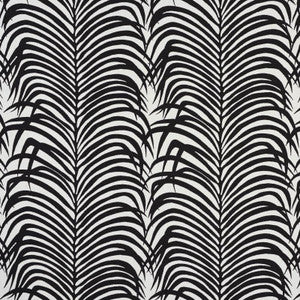Zebra Palm Indoor/Outdoor Black 73173 by Schumacher Fabric