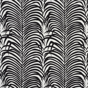 Zebra Palm Indoor/Outdoor Black 73173 by Schumacher Fabric