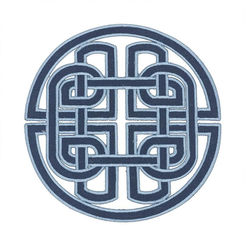 Chinoiserie Appliqu Blue 73041 by Schumacher Trim Orient Express 8.0" - Fabric Carolina -
