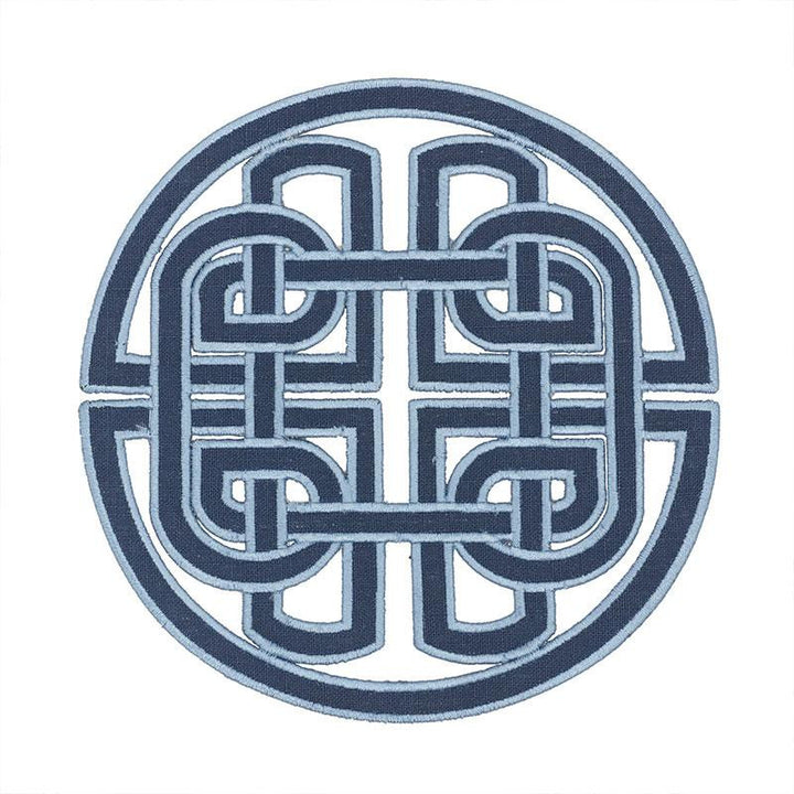 Chinoiserie Appliqu Blue 73041 by Schumacher Trim Orient Express 8.0" - Fabric Carolina -