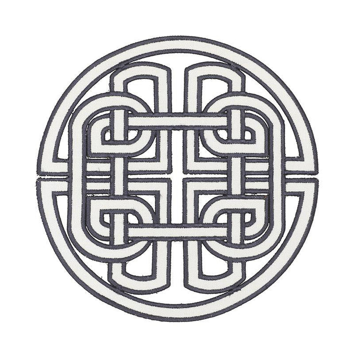 Chinoiserie Appliqu Spectator 73040 by Schumacher Designer Trim Orient Express 8.0" - Swanky Fabrics -