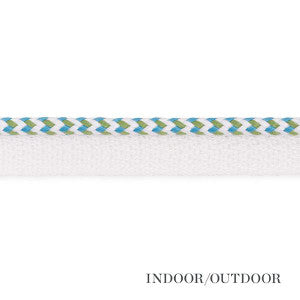Bolander Cord Indoor/Outdoor Aqua 73471 by Schumacher Trim