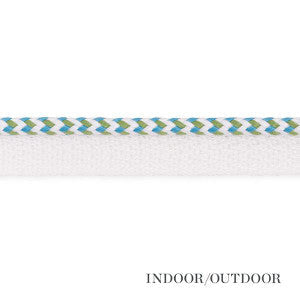 Bolander Cord Indoor/Outdoor Aqua 73471 by Schumacher Trim