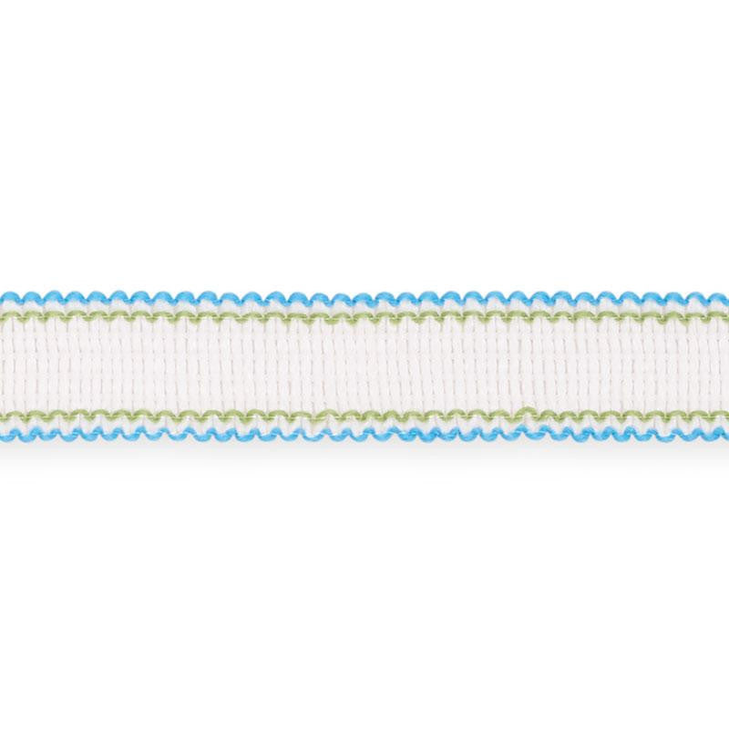 Filippa Tape Indoor/Outdoor Aqua 73571 by Schumacher Trim Isola Indoor/Outdoor - Fabric Carolina -