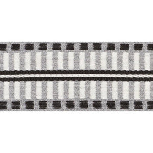 Jacobsen Tape Indoor/Outdoor Grey 73630 by Schumacher Trim