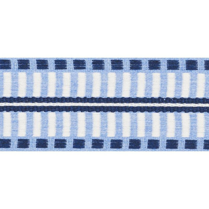 Jacobsen Tape Indoor/Outdoor Chambray 73631 by Schumacher Trim Indoor/Outdoor: Prints & Wovens - Fabric Carolina -