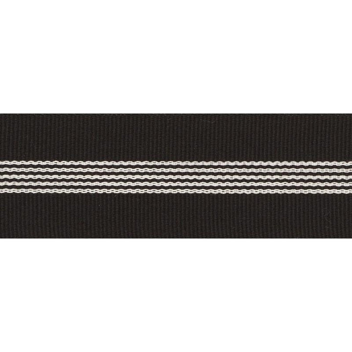 Nilsson Tape Indoor/Outdoor Black 73643 by Schumacher Trim Indoor/Outdoor: Prints & Wovens - Fabric Carolina -