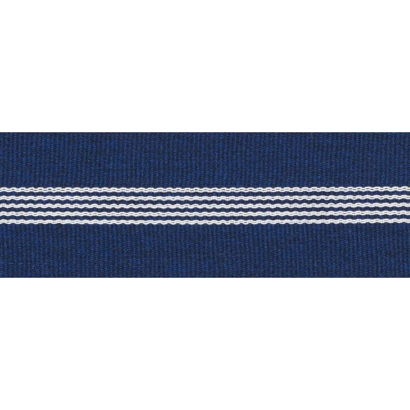 Nilsson Tape Indoor/Outdoor Navy 73642 by Schumacher Designer Trim Indoor/Outdoor: Prints & Wovens - Swanky Fabrics -