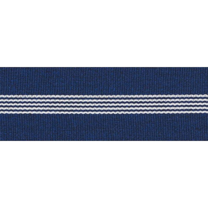 Nilsson Tape Indoor/Outdoor Navy 73642 by Schumacher Designer Trim Indoor/Outdoor: Prints & Wovens - Swanky Fabrics -