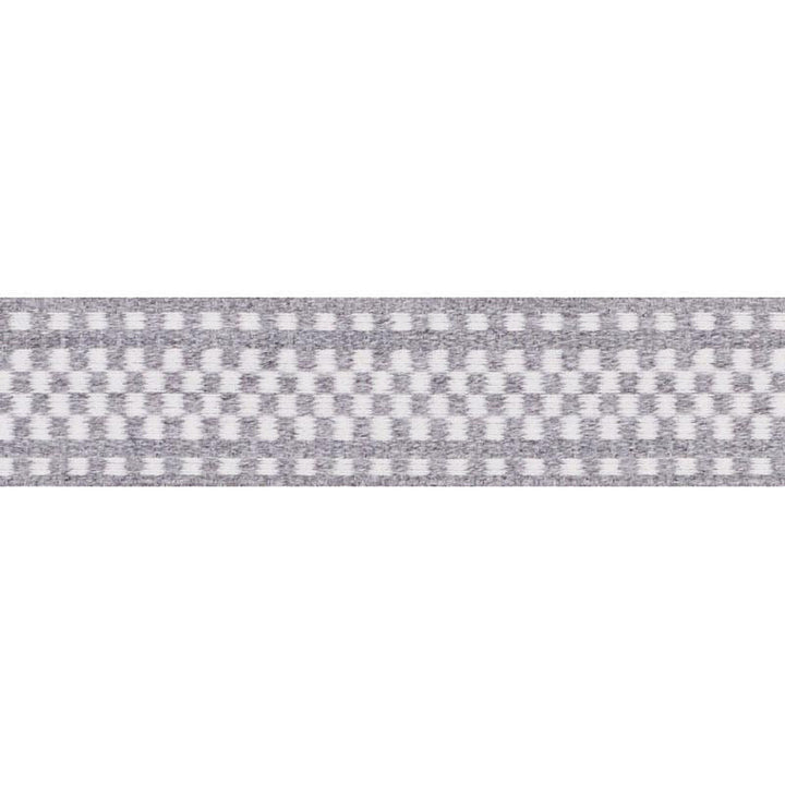 Marta Tape Indoor/Outdoor Grey 73650 by Schumacher Trim Indoor/Outdoor: Prints & Wovens - Fabric Carolina -
