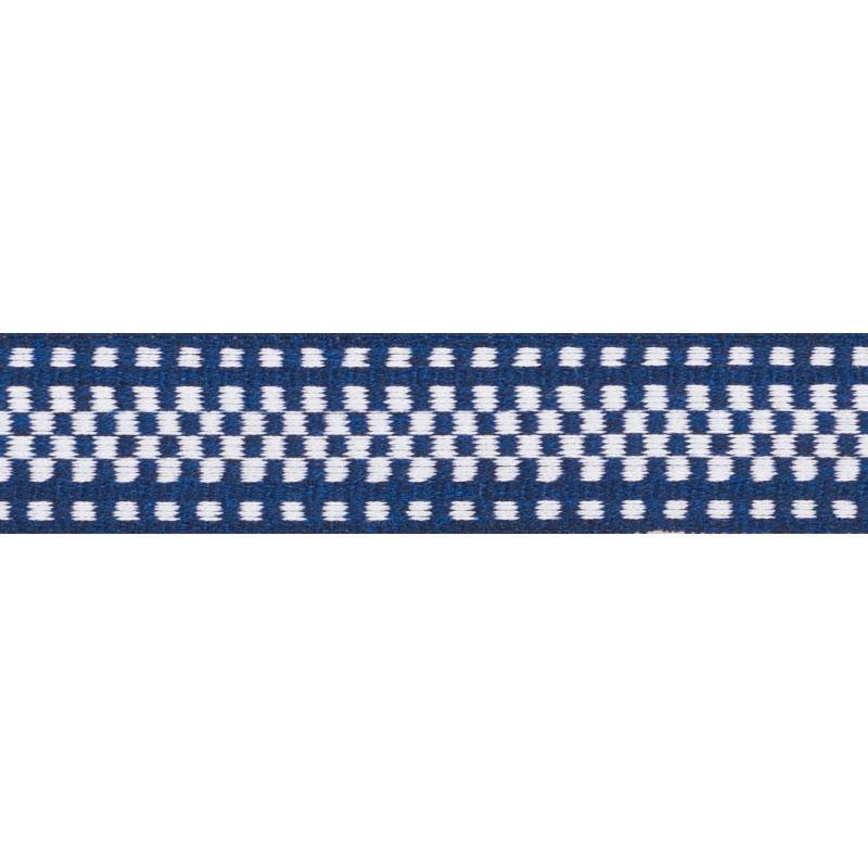 Marta Tape Indoor/Outdoor Navy 73653 by Schumacher Trim Indoor/Outdoor: Prints & Wovens - Fabric Carolina -