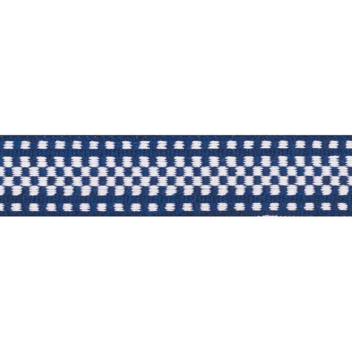 Marta Tape Indoor/Outdoor Navy 73653 by Schumacher Trim Indoor/Outdoor: Prints & Wovens - Fabric Carolina -