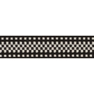 Marta Tape Indoor/Outdoor Black 73654 by Schumacher Trim