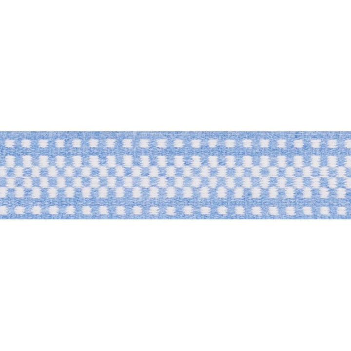Marta Tape Indoor/Outdoor Chambray 73651 by Schumacher Designer Trim Indoor/Outdoor: Prints & Wovens - Swanky Fabrics -