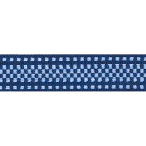 Marta Tape Indoor/ Outdoor Chambray & Navy 73652 by Schumacher Trim