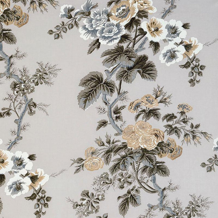 Pyne Hollyhock Grisaille 174453 by Schumacher Fabric Schumacher Classics 26.5" - Fabric Carolina -