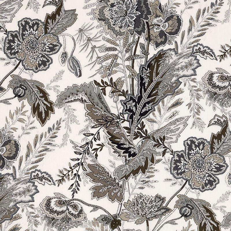 Sandoway Vine Charcoal 174545 by Schumacher Fabric Schumacher Classics 18.0" - Fabric Carolina -