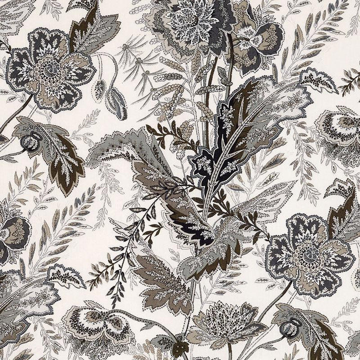 Sandoway Vine Charcoal 174545 by Schumacher Fabric Schumacher Classics 18.0" - Fabric Carolina -
