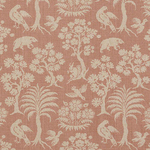 Woodland Silhouette Blush 176170 by Schumacher Fabric