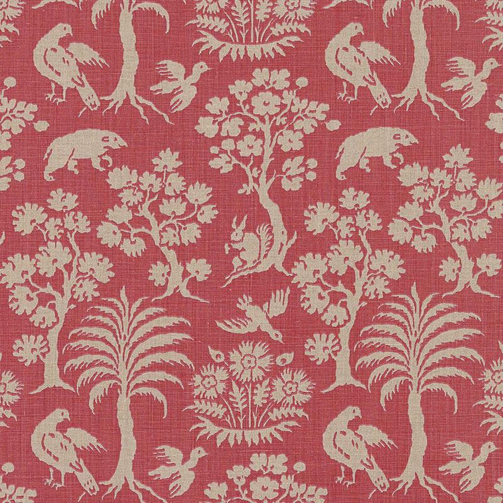 Woodland Silhouette Rhubarb 176171 by Schumacher Fabric Schumacher Classics 13.5" - Fabric Carolina -