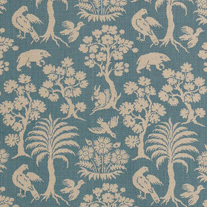 Woodland Silhouette Cadet 176174 by Schumacher Fabric