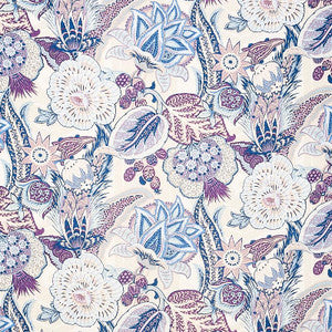 Zanzibar Linen Print Hyacinth 173523 by Schumacher Fabric