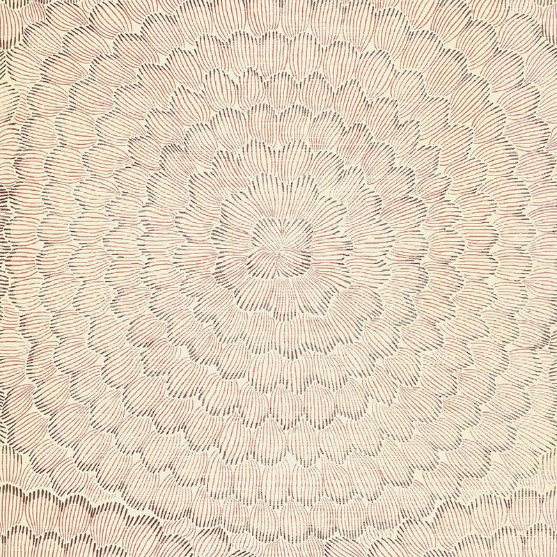 Feather Bloom Sisal Venetian Pink 5006075 by Schumacher Designer Wallpaper Celerie Kemble 34.0" - Swanky Fabrics -